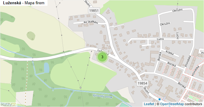 Luženská - mapa firem