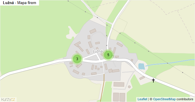 Lužná - mapa firem