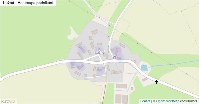 Lužná - mapa podnikání