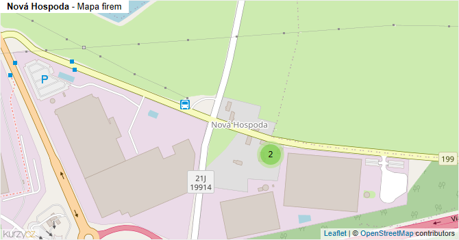 Nová Hospoda - mapa firem