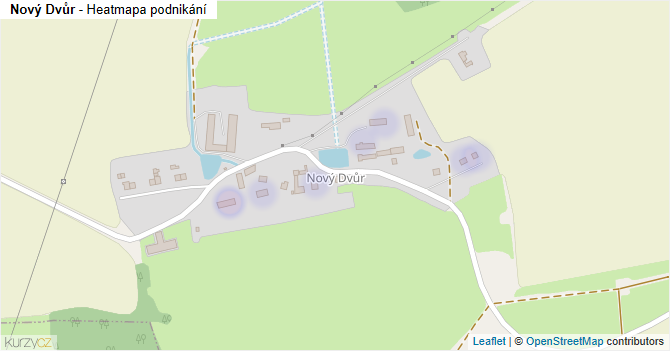Nový Dvůr - mapa podnikání