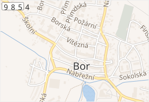Pivovarská v obci Bor - mapa ulice