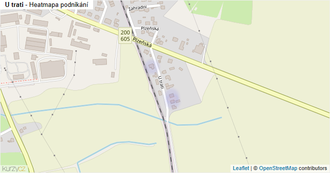 U trati - mapa podnikání