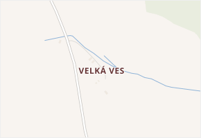 Velká Ves v obci Bor - mapa části obce