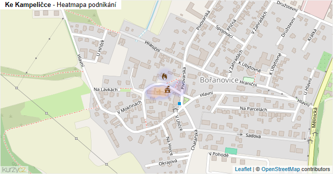 Ke Kampeličce - mapa podnikání