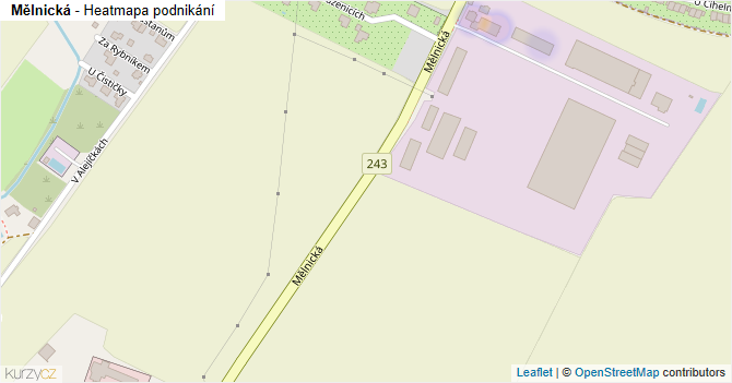 Mělnická - mapa podnikání