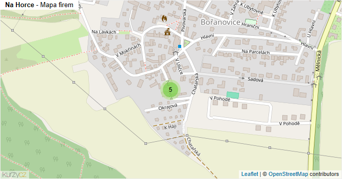 Na Horce - mapa firem