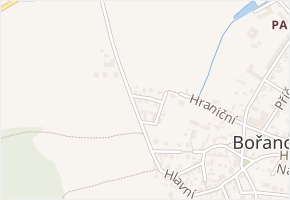 U Hřiště v obci Bořanovice - mapa ulice