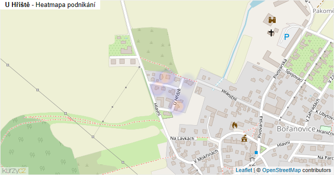 U Hřiště - mapa podnikání