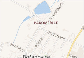 V Alejíčkách v obci Bořanovice - mapa ulice