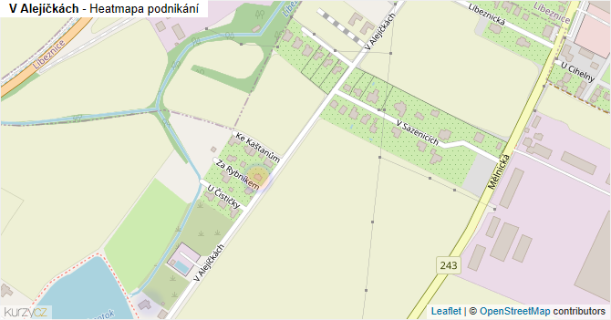 V Alejíčkách - mapa podnikání