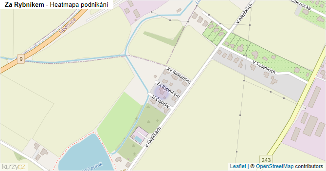 Za Rybníkem - mapa podnikání