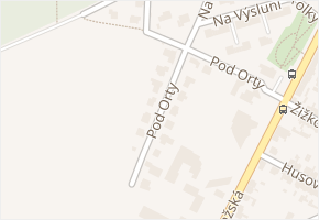 Pod Orty v obci Borek - mapa ulice