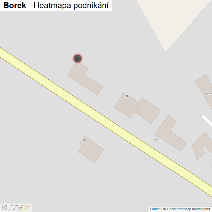 Mapa Borek - Firmy v obci.