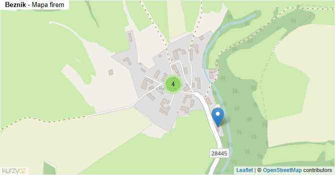 Bezník - mapa firem