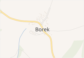 Borek v obci Borek - mapa části obce