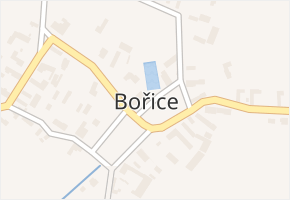 Bořice v obci Bořice - mapa části obce