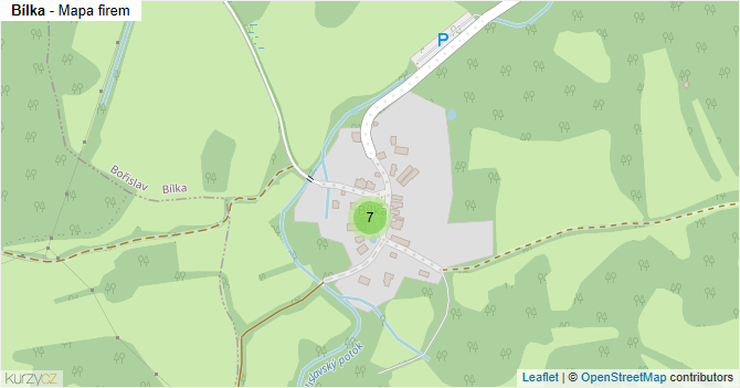 Bílka - mapa firem