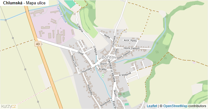 Chlumská - mapa ulice