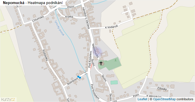 Nepomucká - mapa podnikání