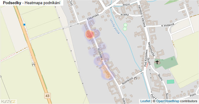 Podsedky - mapa podnikání