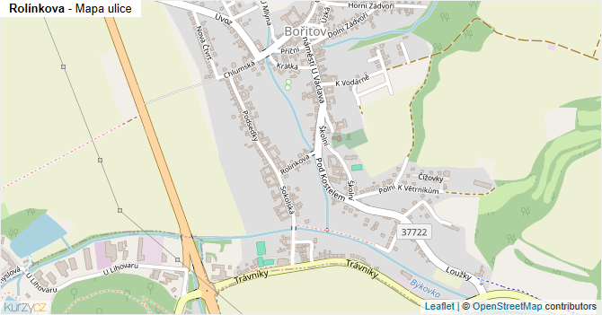 Rolínkova - mapa ulice