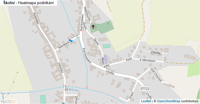 Školní - mapa podnikání