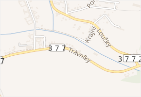 Trávníky v obci Bořitov - mapa ulice