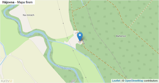 Hájovna - mapa firem