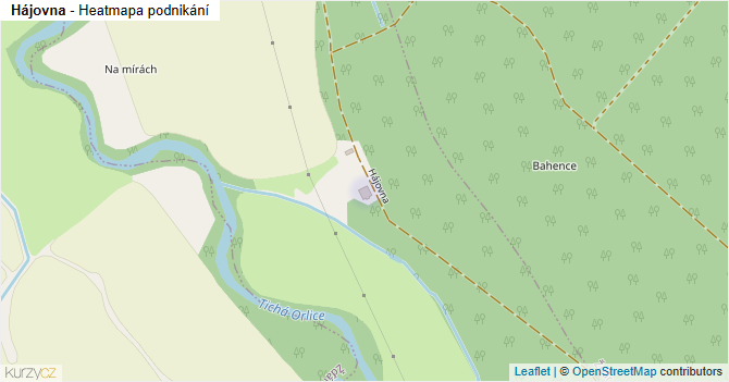 Hájovna - mapa podnikání