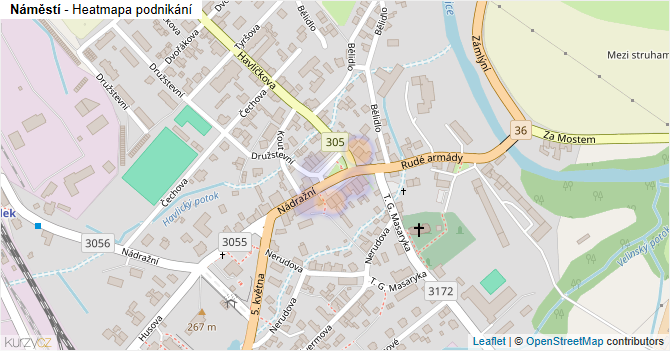 Náměstí - mapa podnikání
