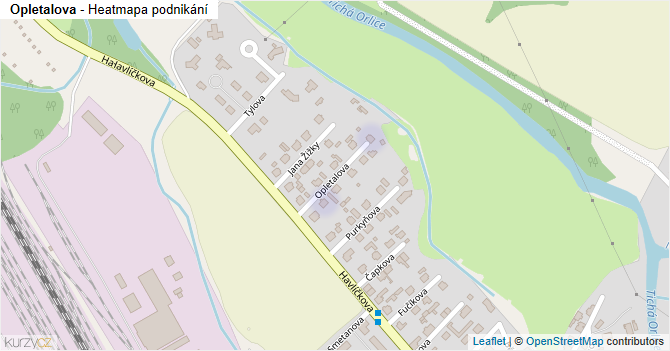 Opletalova - mapa podnikání