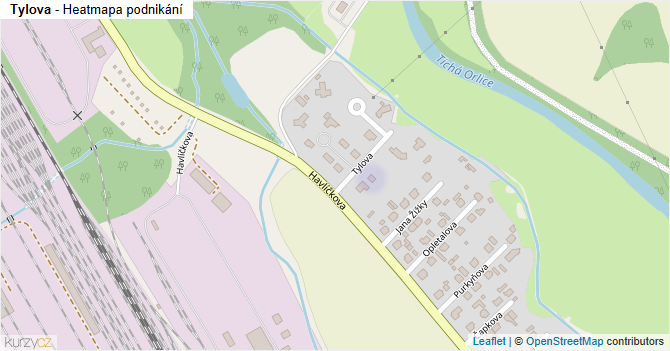 Tylova - mapa podnikání