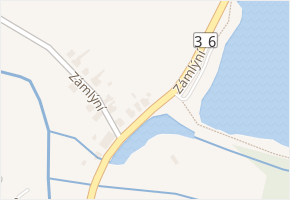 Zámlýní v obci Borohrádek - mapa ulice