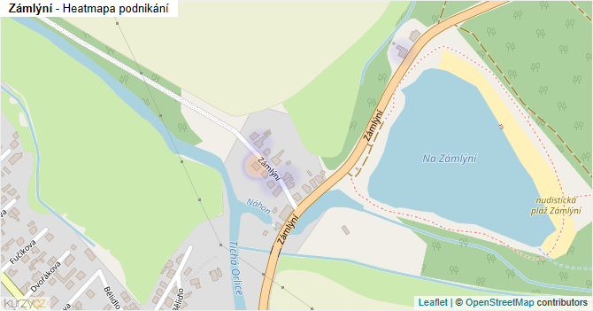 Zámlýní - mapa podnikání