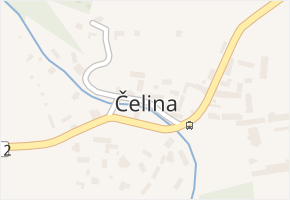 Čelina v obci Borotice - mapa části obce