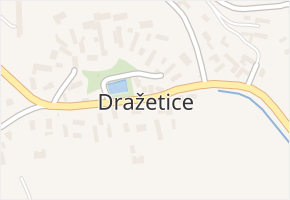 Dražetice v obci Borotice - mapa části obce