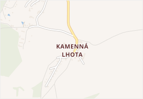 Kamenná Lhota v obci Borotín - mapa části obce