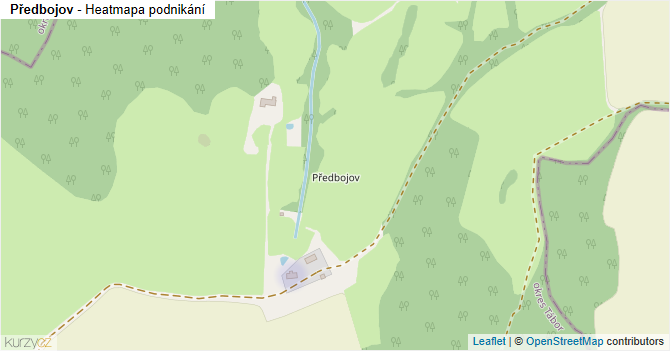 Předbojov - mapa podnikání