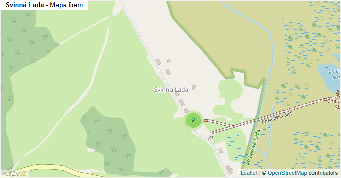 Svinná Lada - mapa firem