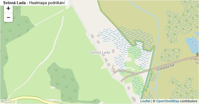 Svinná Lada - mapa podnikání