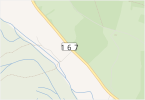 Zahrádky v obci Borová Lada - mapa části obce