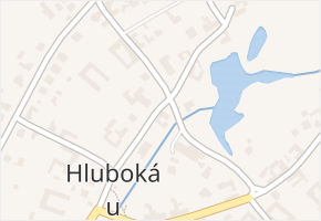 Hluboká u Borovan v obci Borovany - mapa části obce