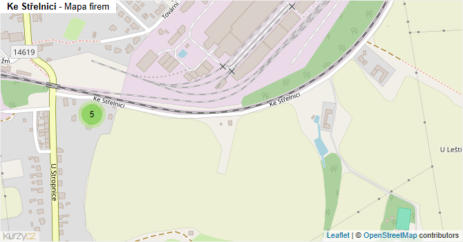 Ke Střelnici - mapa firem