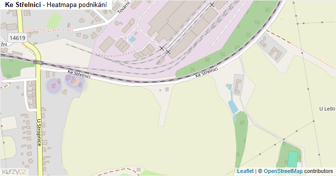 Ke Střelnici - mapa podnikání