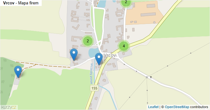 Vrcov - mapa firem