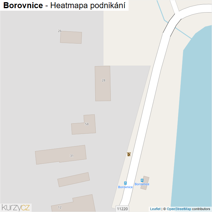 Mapa Borovnice - Firmy v obci.