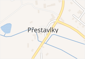 Přestavlky v obci Borovnice - mapa části obce