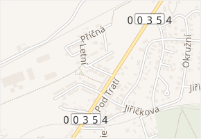 Letní v obci Boršov nad Vltavou - mapa ulice