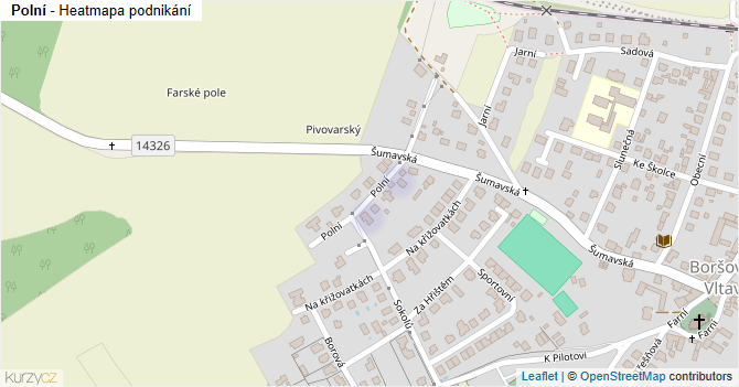 Polní - mapa podnikání